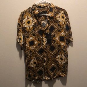 Versace design button up shirt